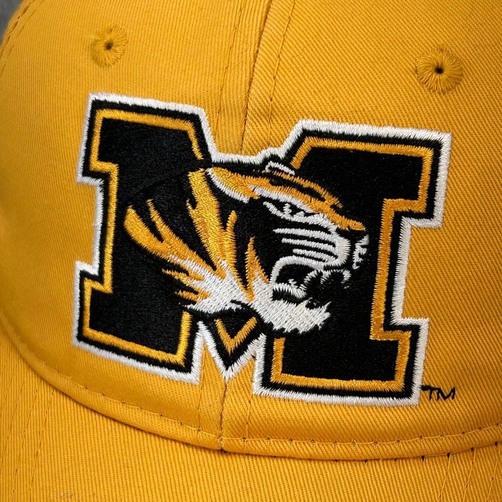 Missouri Tigers Mizzou Mens Yellow Signatures Snapback Hat NCAA OSFA - Picture 2 of 10